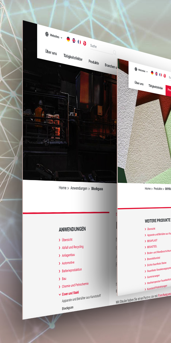 Steuler Website Screenshot